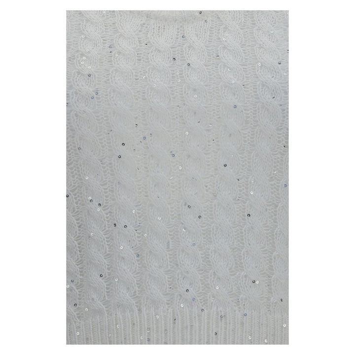 Brunello Cucinelli White Linen Tank Tops