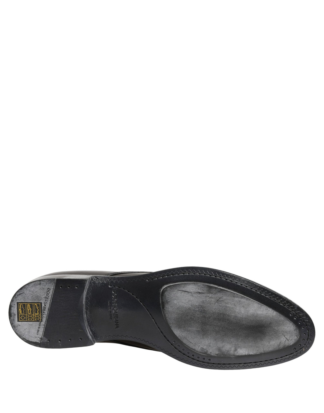 Dolce &amp; Gabbana Dress Black Leather Lace Up Derby Men Shoes