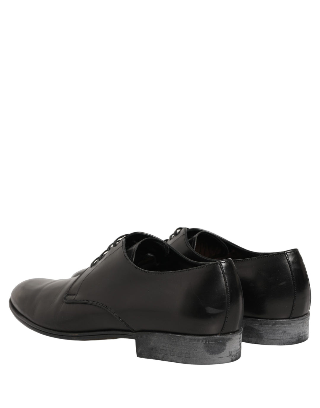 Dolce &amp; Gabbana Dress Black Leather Lace Up Derby Shoes