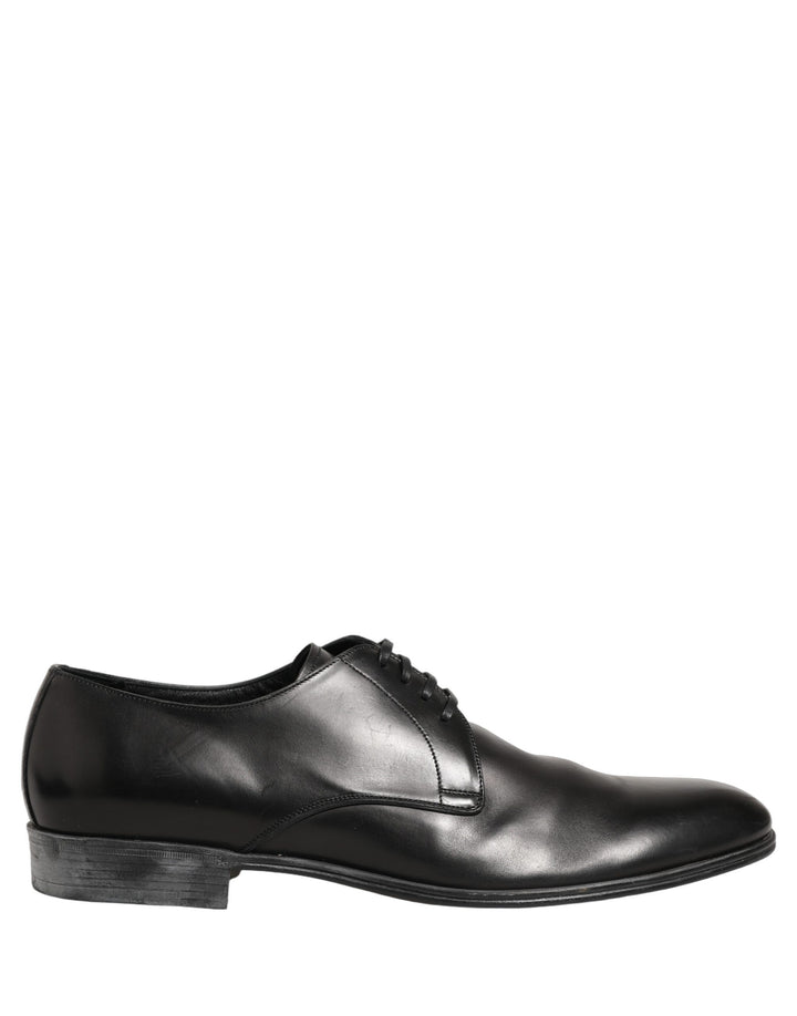 Dolce &amp; Gabbana Dress Black Leather Lace Up Derby Shoes