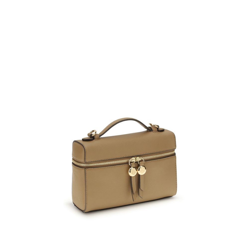 Tory Burch - Beige Calf Leather Bos Taurus Handbag