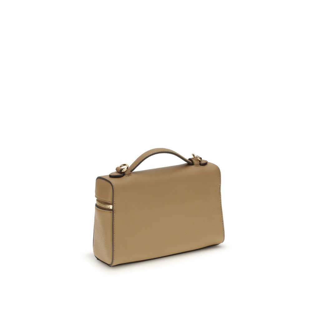 Tory Burch - Beige Calf Leather Bos Taurus Handbag