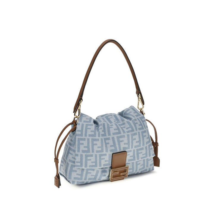 Fendi - Blue Cotton Shoulder Bag