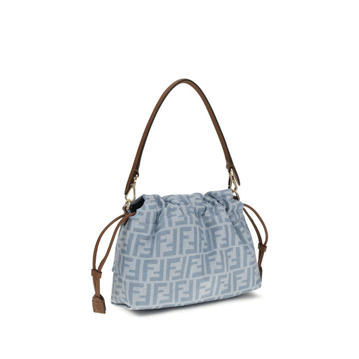 Fendi - Blue Cotton Shoulder Bag
