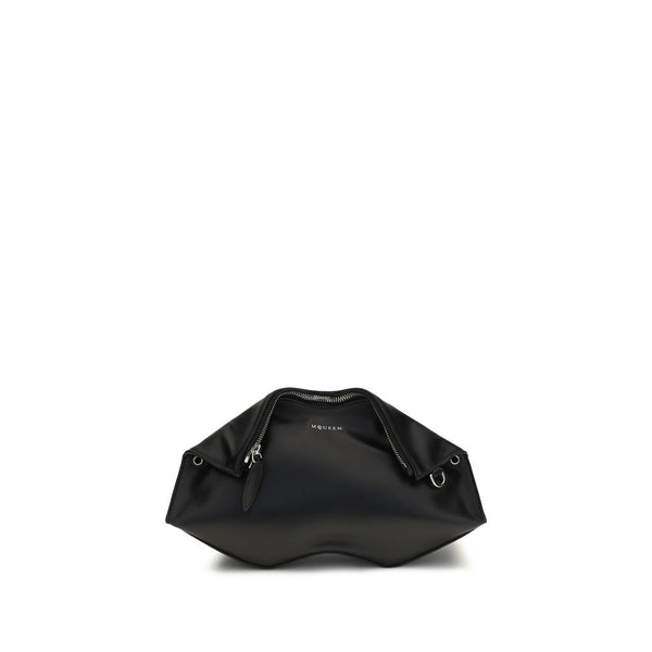 Alexander McQueen - Black Calf Leather Bos Taurus Clutch Bag