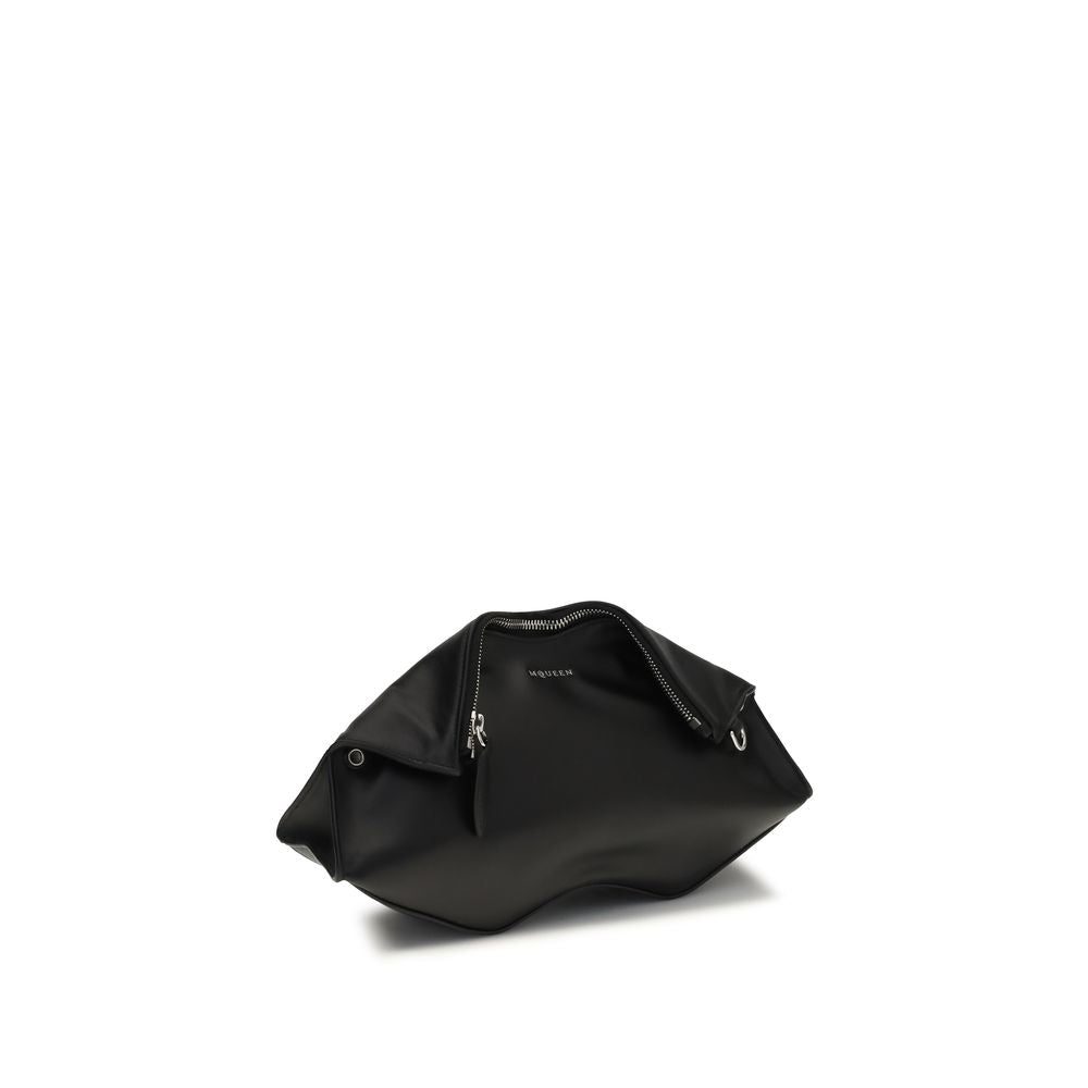 Alexander McQueen - Black Calf Leather Bos Taurus Clutch Bag
