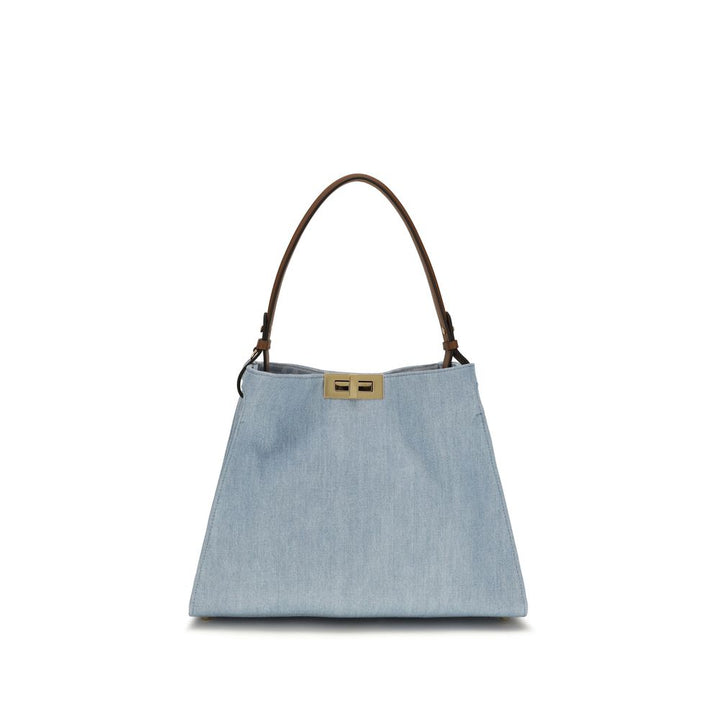 Fendi - Blue Cotton Handbag