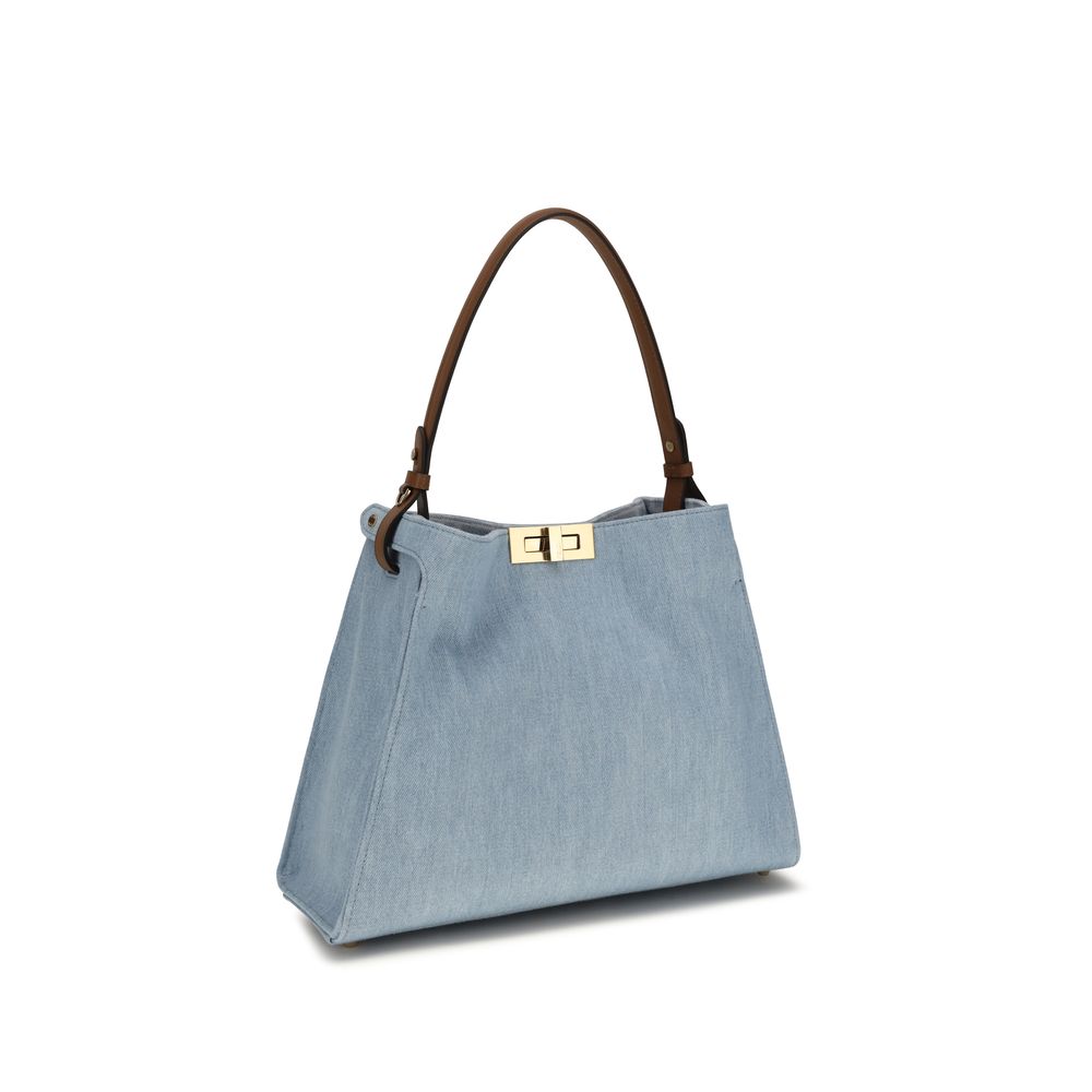 Fendi - Blue Cotton Handbag