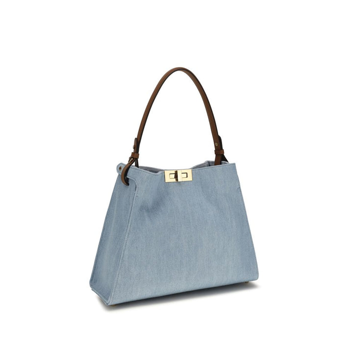 Fendi - Blue Cotton Handbag