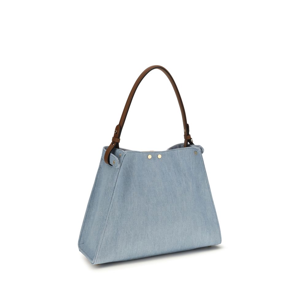 Fendi - Blue Cotton Handbag