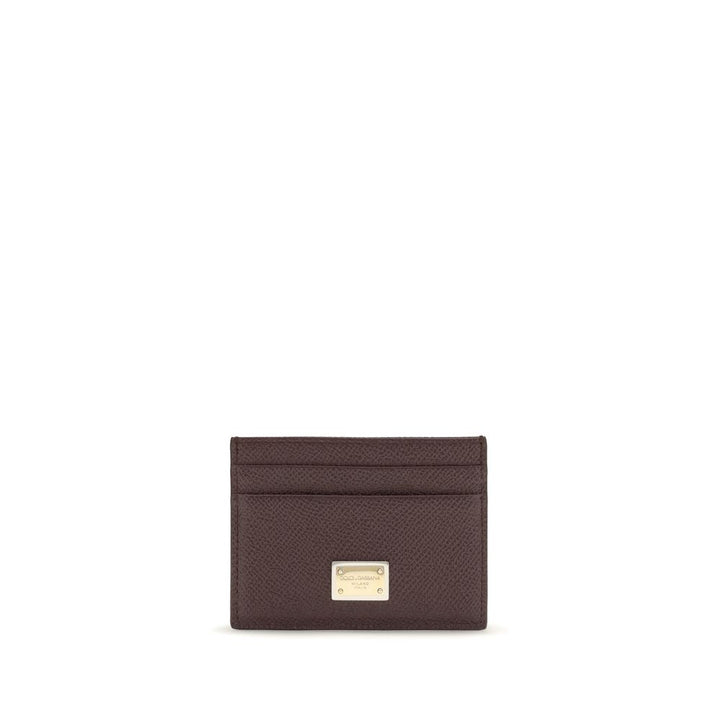 Dolce &amp; Gabbana Brown Calf Leather Bos Taurus Wallet