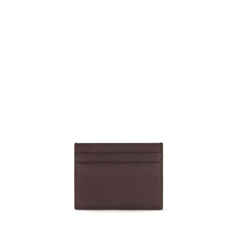 Dolce &amp; Gabbana Brown Calf Leather Bos Taurus Wallet