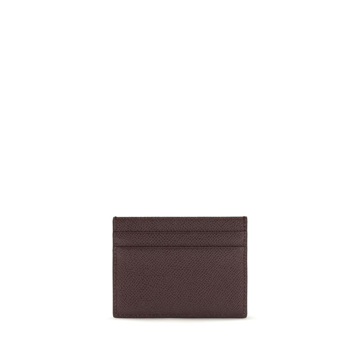 Dolce &amp; Gabbana Brown Calf Leather Bos Taurus Wallet