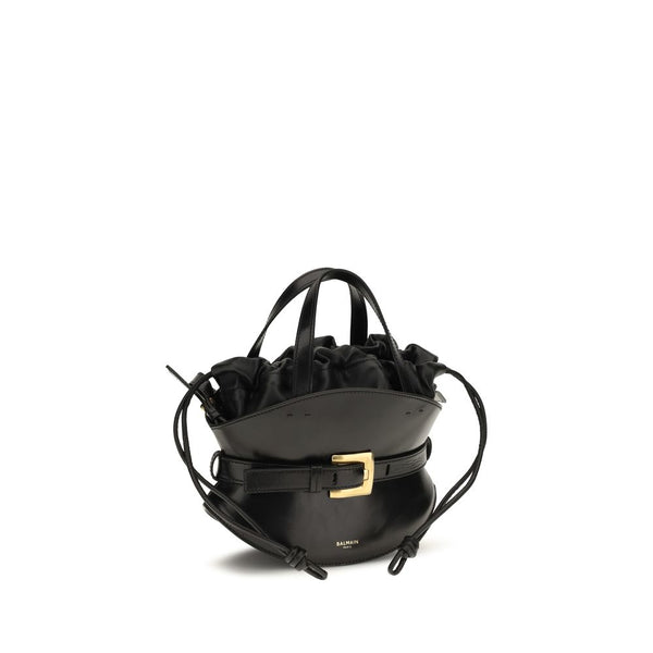 Balmain - Black Calf Leather Bos Taurus Shoulder Bag