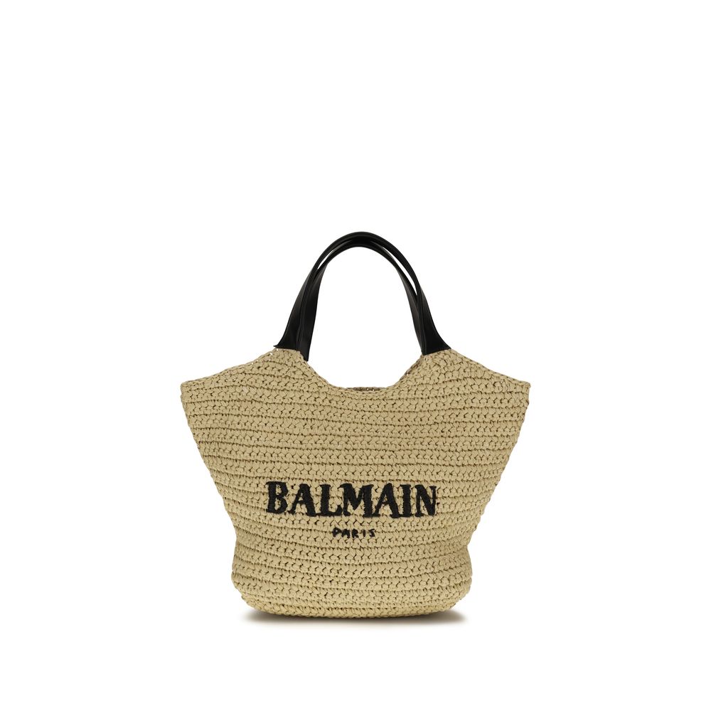 Balmain - Beige Viscose Shoulder Bag