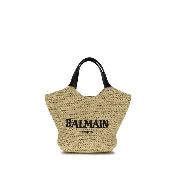 Balmain - Beige Viscose Shoulder Bag