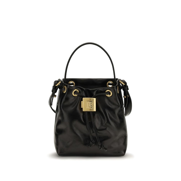 Balmain - Black Calf Leather Bos Taurus Backet Bag