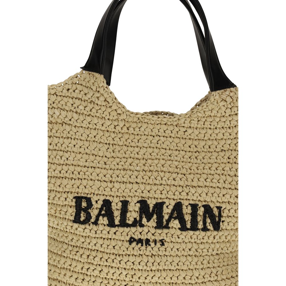 Balmain - Beige Viscose Shoulder Bag
