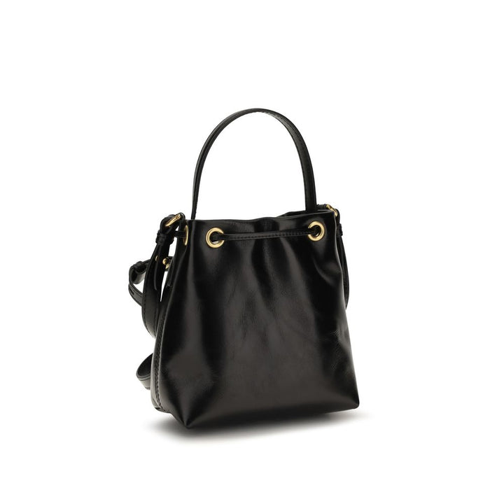 Balmain - Black Calf Leather Bos Taurus Backet Bag