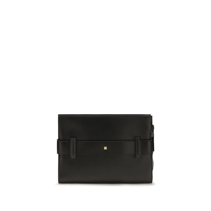 Balmain - Black Lamb Ovis Aries Clutch Bag
