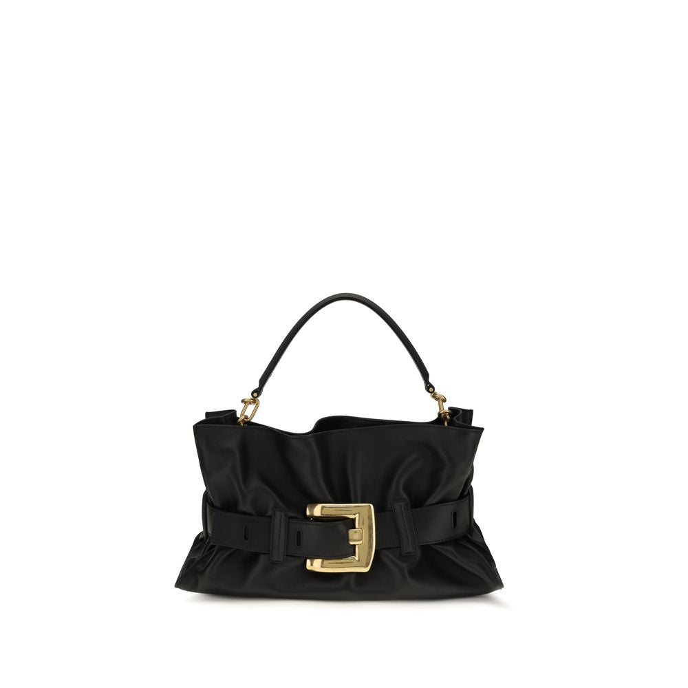 Balmain - Black Calf Leather Bos Taurus Handbag