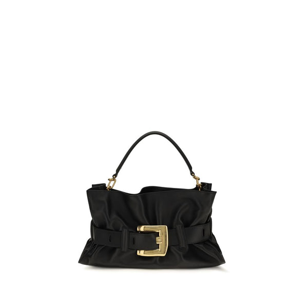 Balmain - Black Calf Leather Bos Taurus Handbag