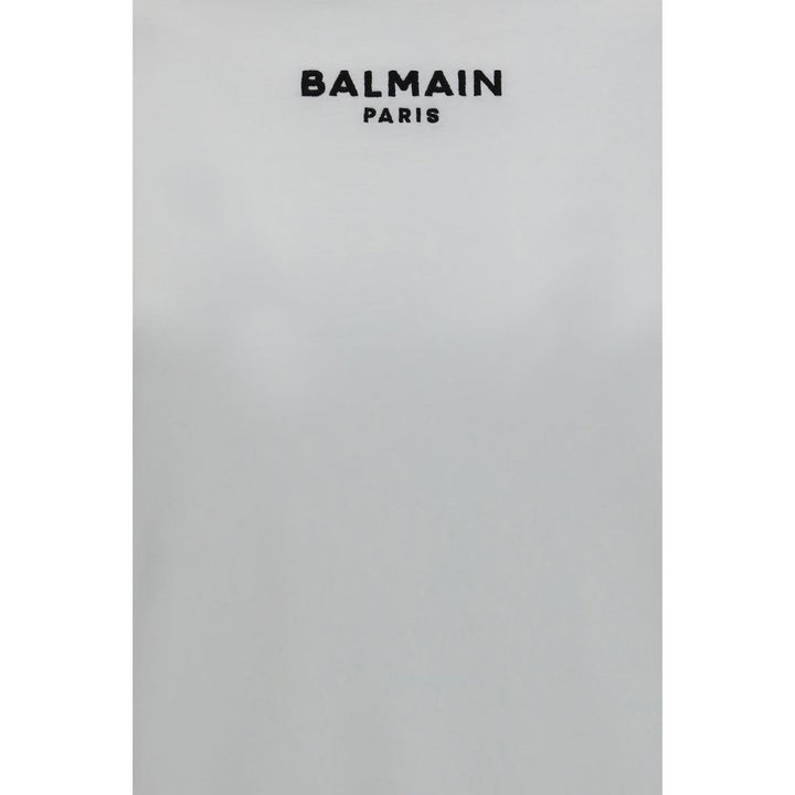 Balmain White Cotton T-Shirt