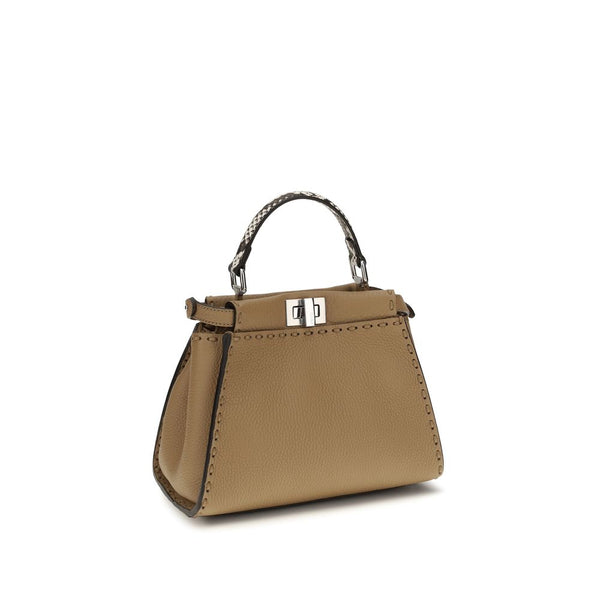 Fendi - Beige Calf Leather Bos Taurus Handbag