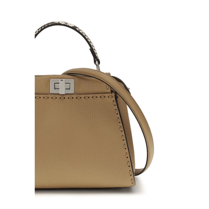 Fendi - Beige Calf Leather Bos Taurus Handbag