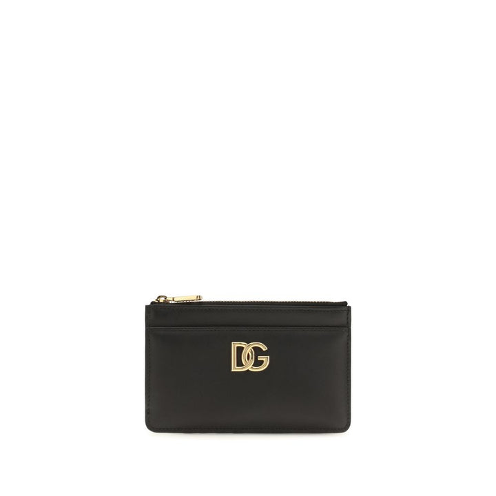 Dolce &amp; Gabbana Black Calf Leather Bos Taurus Wallet
