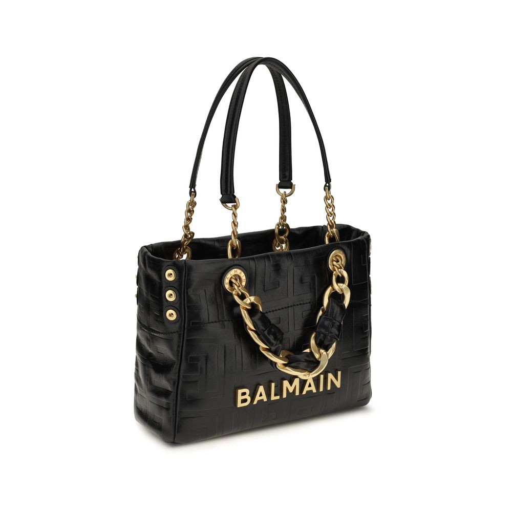 Balmain - Black Calf Leather Bos Taurus Shoulder Bag