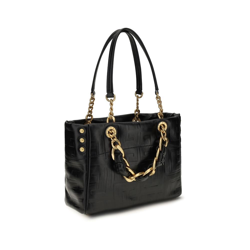 Balmain - Black Calf Leather Bos Taurus Shoulder Bag