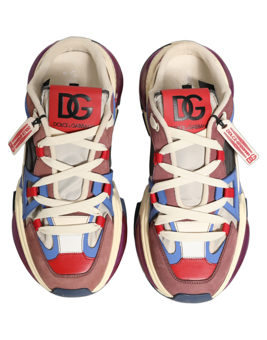 Dolce &amp; Gabbana Multicolor Low Top Airmaster Sneakers Shoes