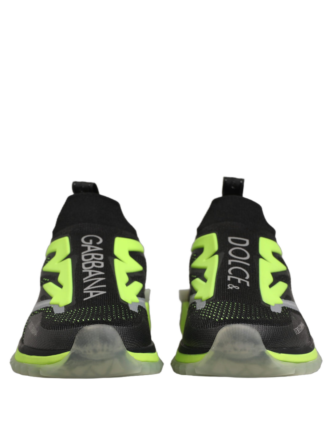 Dolce &amp; Gabbana Black Green Sorrento Low Top Sneakers Shoes