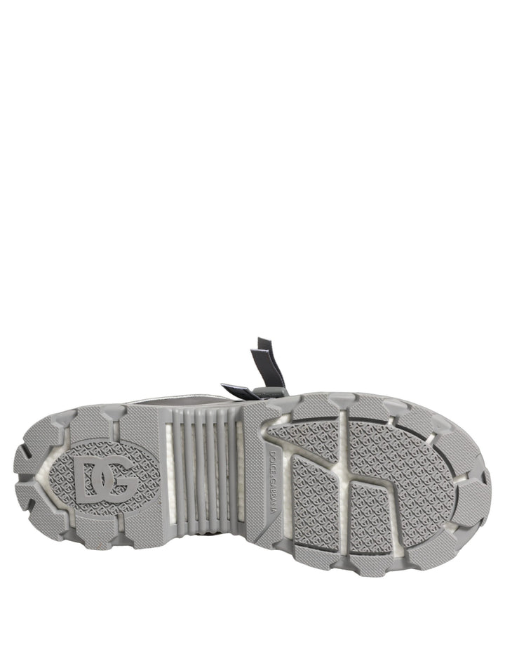 Dolce &amp; Gabbana Gray Airmaster Panelled Low Top Men Sneakers Shoes