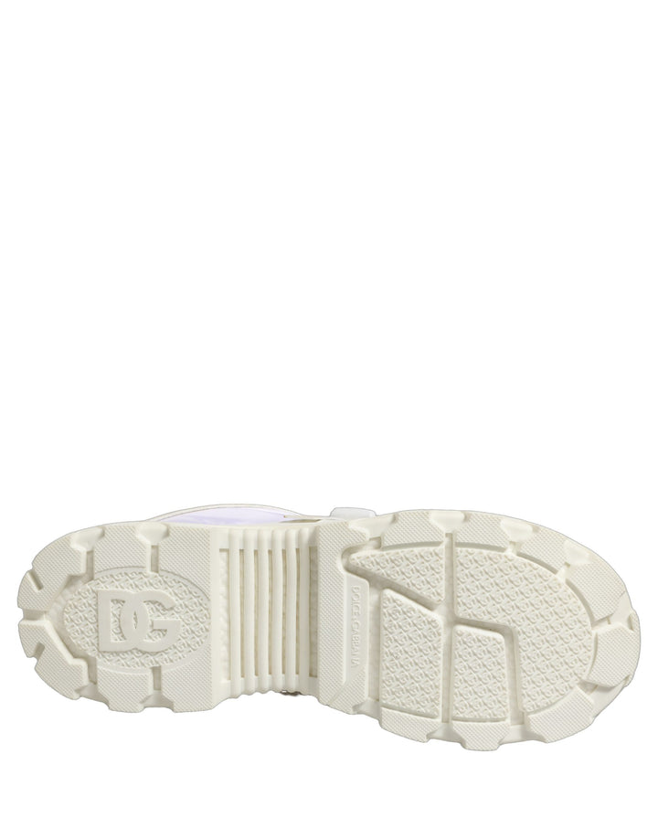Dolce &amp; Gabbana White Airmaster Panelled Low Top Men Sneakers Shoes