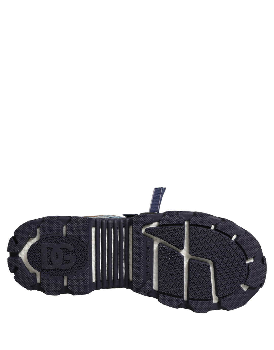Dolce &amp; Gabbana Blue Airmaster Panelled Low Top Denim Sneakers Shoes