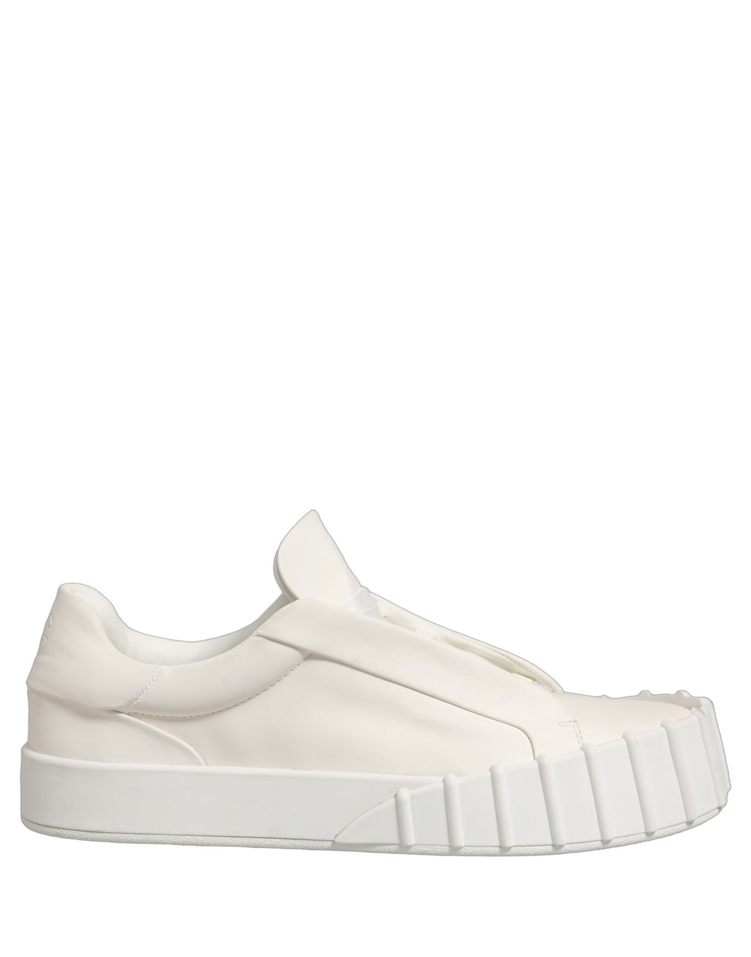 Dolce &amp; Gabbana White Leather Low Top Lace Up Sneakers Shoes