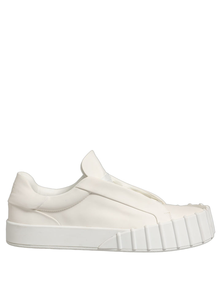 Dolce &amp; Gabbana White Leather Low Top Lace Up Sneakers Shoes