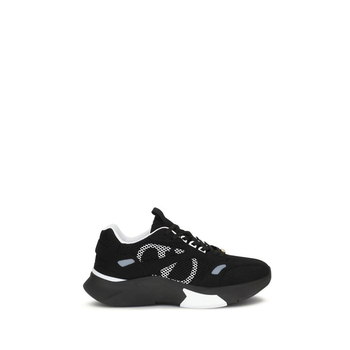 Valentino Garavani Black Fabric Athletic Sneakers