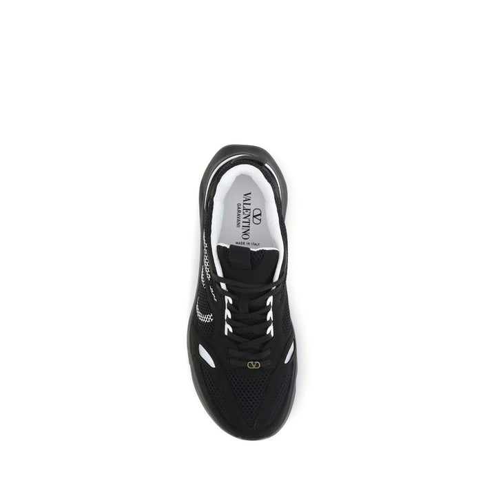 Valentino Garavani Black Fabric Athletic Sneakers