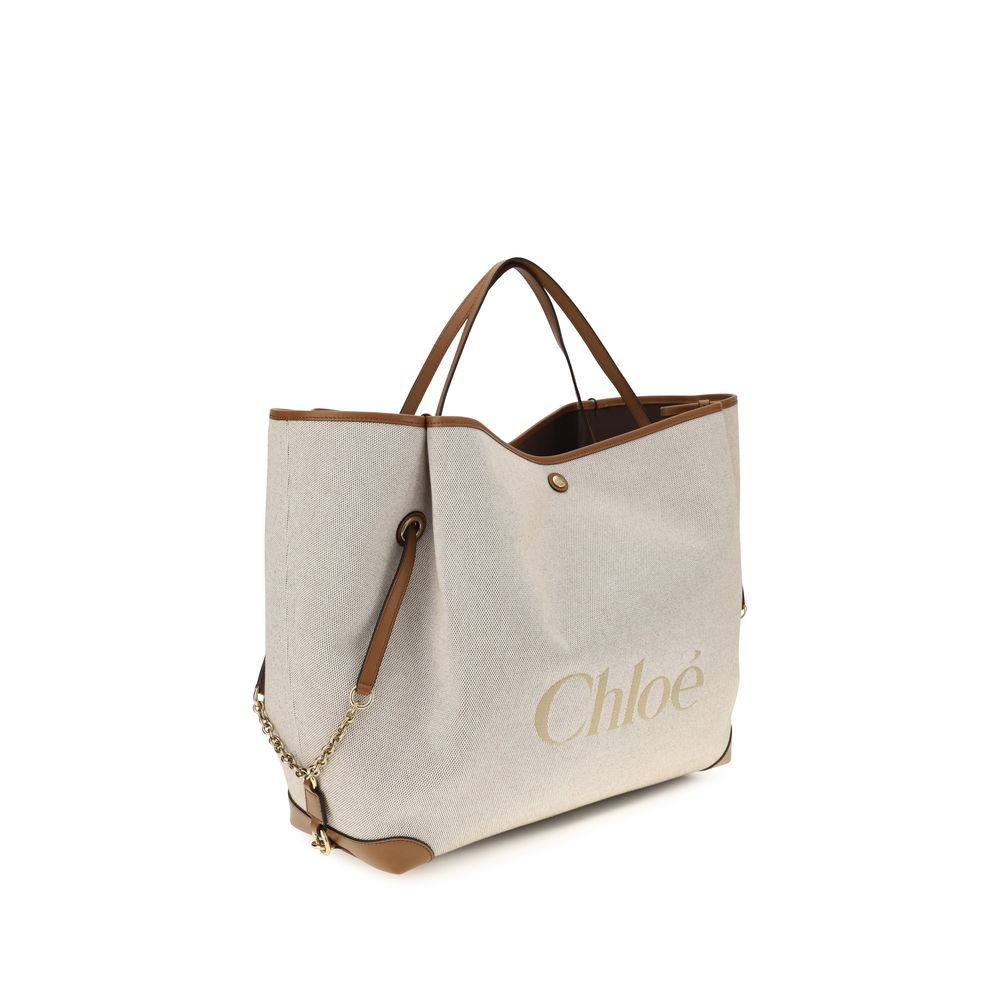 Chloé - Beige Cotton Shoulder Bag