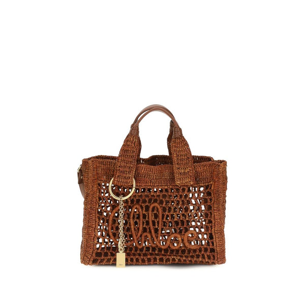 Chloé - Brown Raffia Shoulder Bag