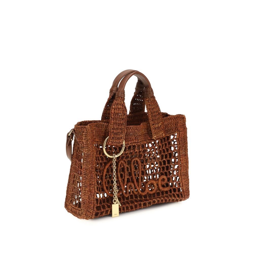 Chloé - Brown Raffia Shoulder Bag