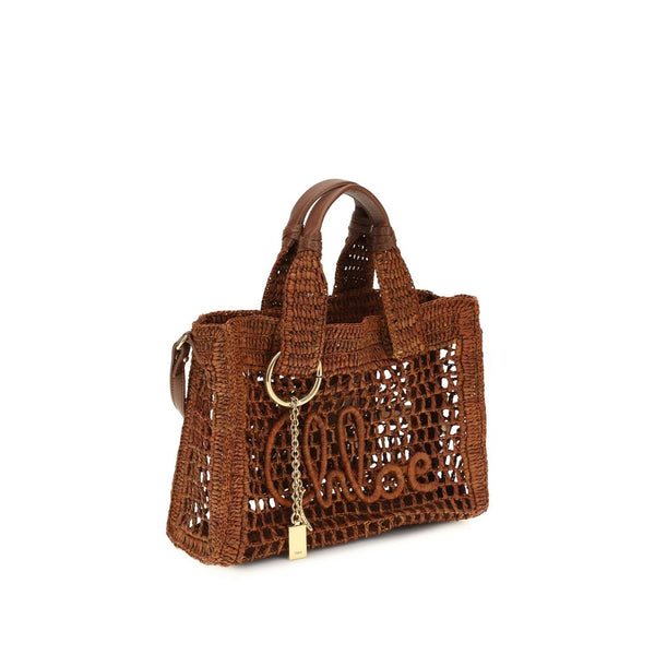 Chloé - Brown Raffia Shoulder Bag