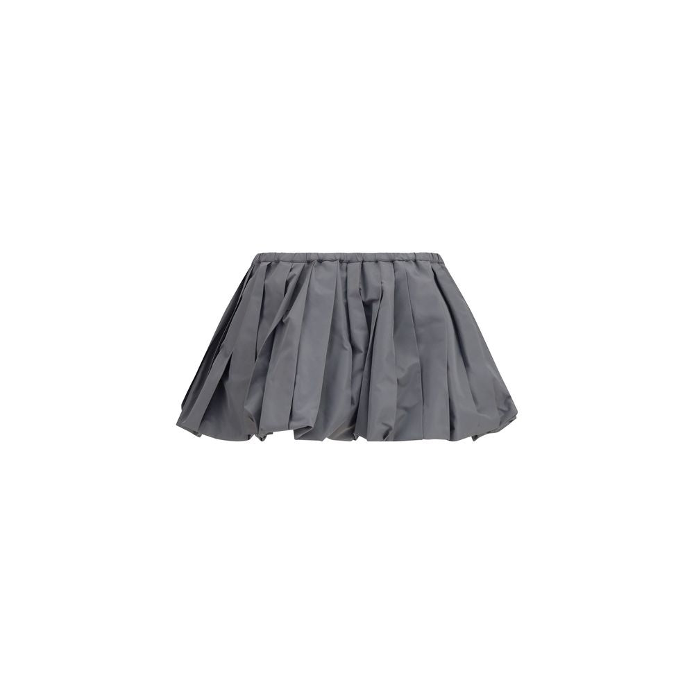 Women’s Miu Gray Polyester Mini Skirt