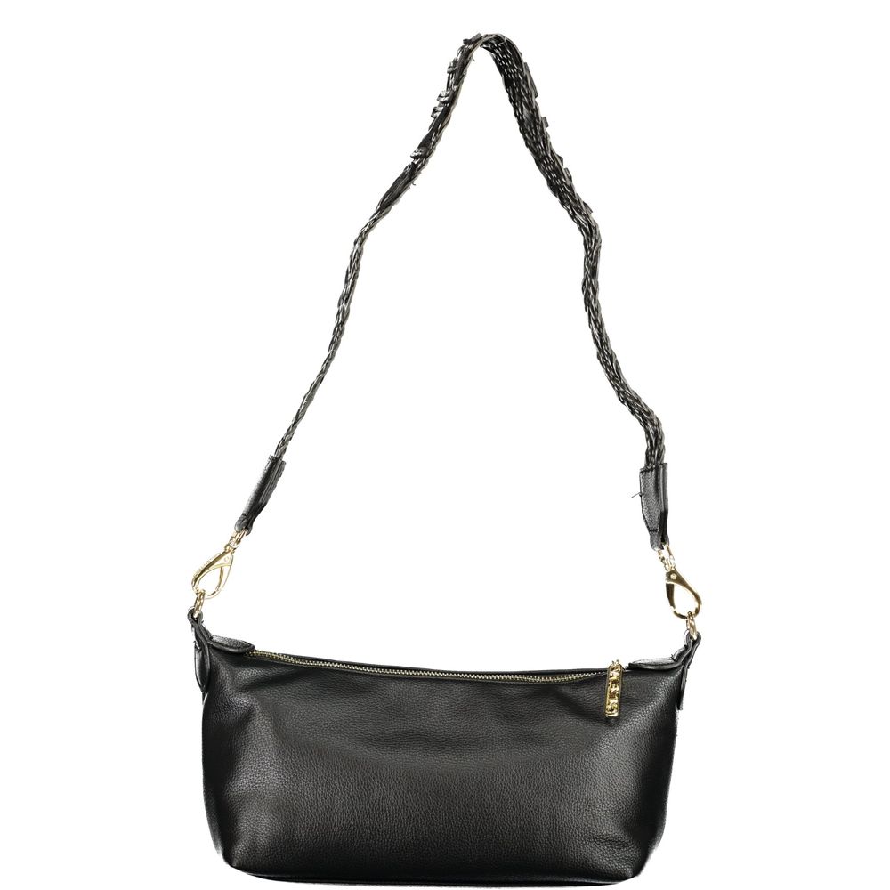 Mario Valentino - Nero Polyurethane Women’s Bag with Adjustable Shoulder Strap