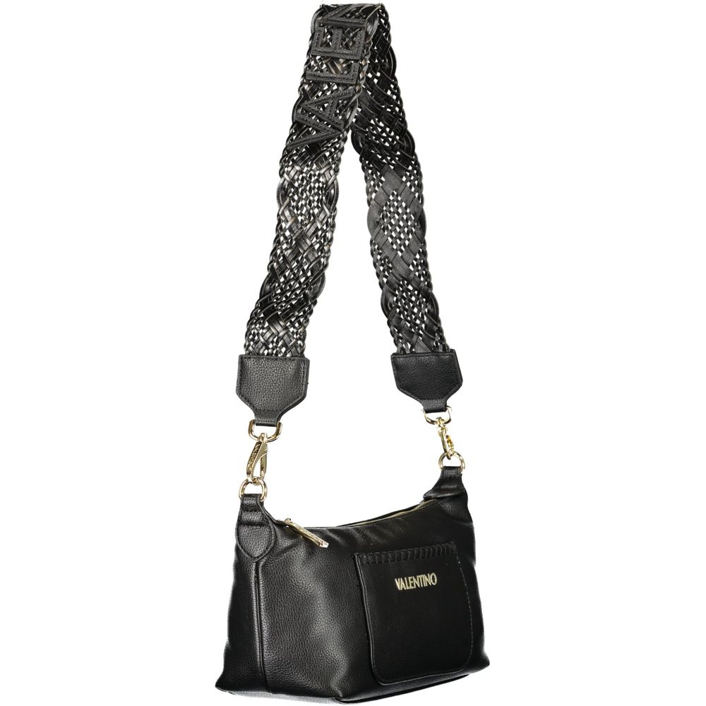 Mario Valentino - Nero Polyurethane Women’s Bag with Adjustable Shoulder Strap