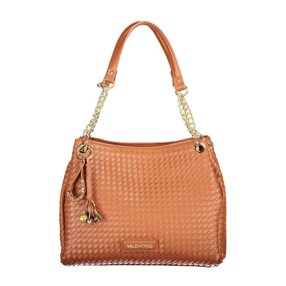 Mario Valentino - Brown Polyurethane Women Bag With Shoulder Handles