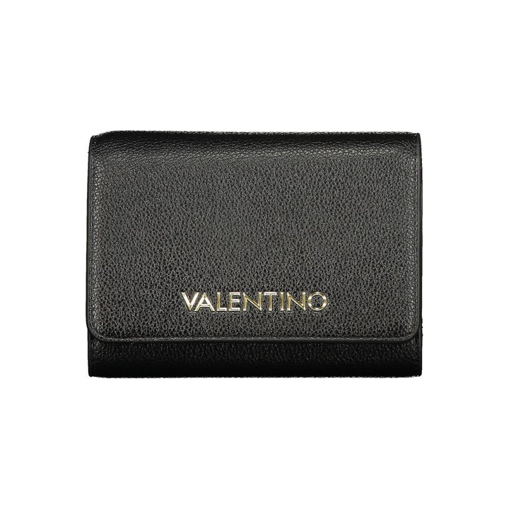 Mario Valentino Black Polyurethane Womens Wallet